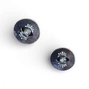 Gold Eye Stud Earrings